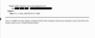 Epstein's files are getting increasingly strange.